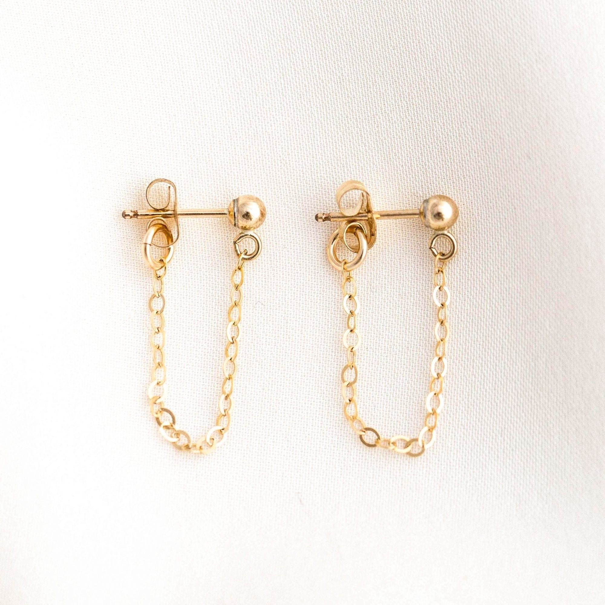 Frozen Chain Hoop Earrings - A New Day™ Gold : Target